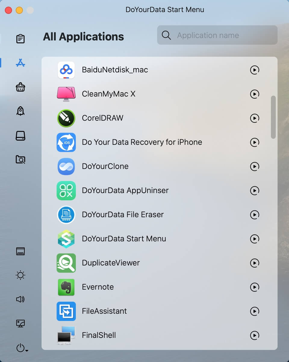 Startup on mac